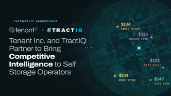 Tenant Inc. and TractIQ Partner to Bring Competitive Intelligence to Self Storage Operators