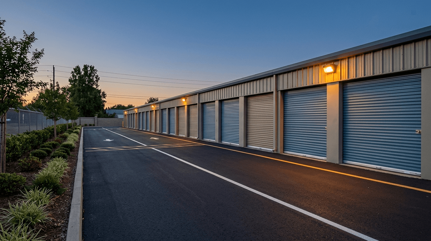 Self Storage Facility at dusk (1)