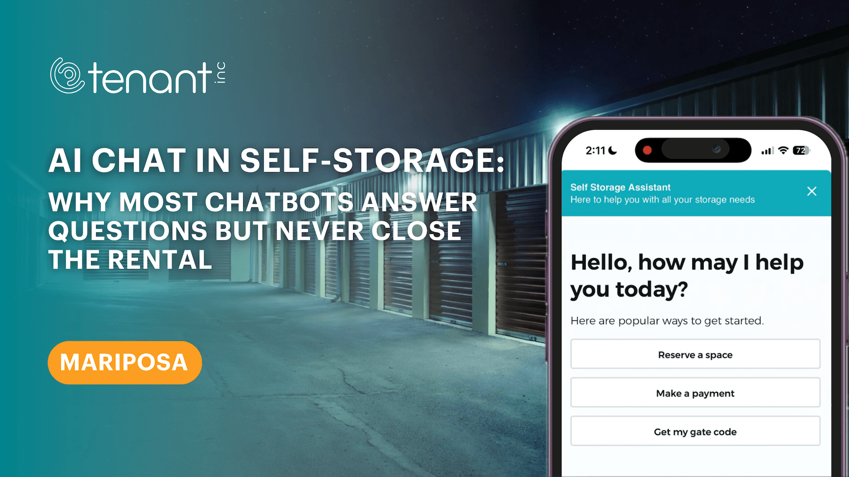 AI Chat in Self-Storage: Why Most Chatbots Answer Questions But Never Close the Rental