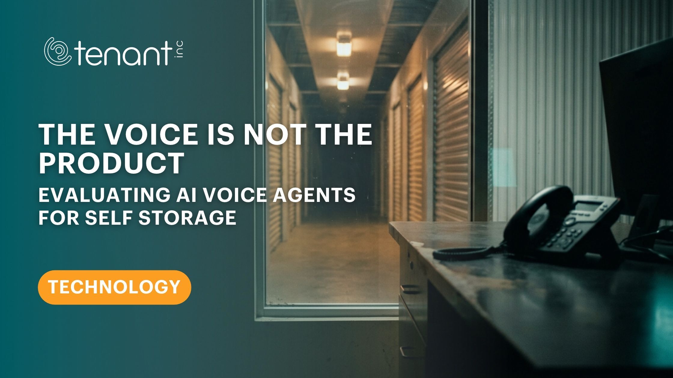The Voice Is Not the Product: Evaluating AI Voice Agents for Self Storage