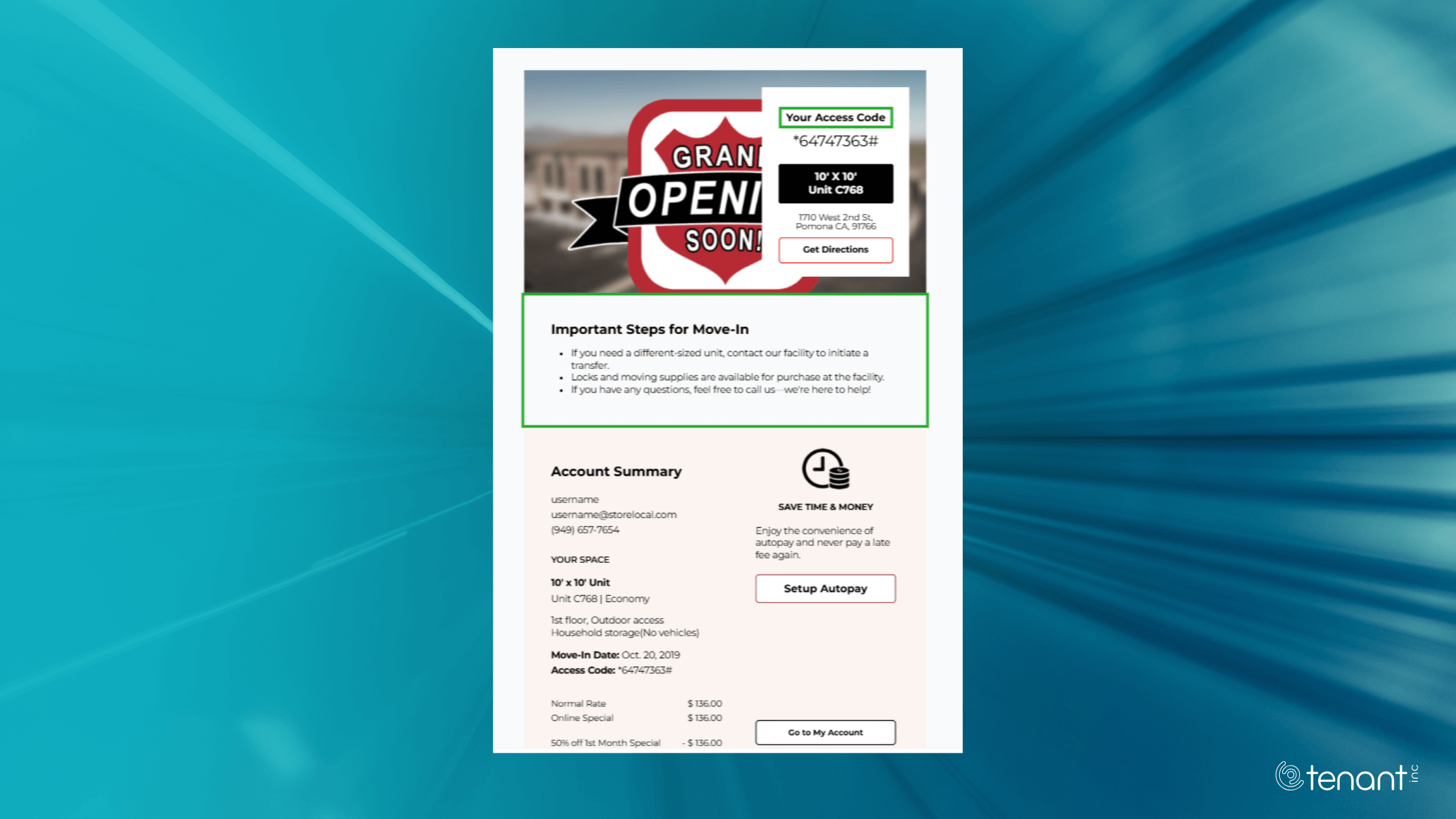 Email and SMS Templates Screenshot
