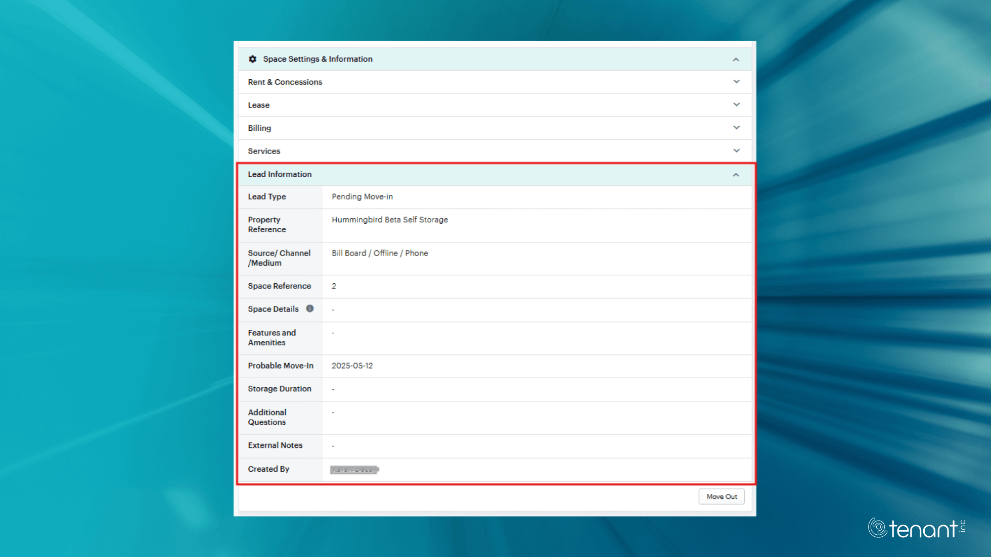 Enhanced Lead Management Screenshot