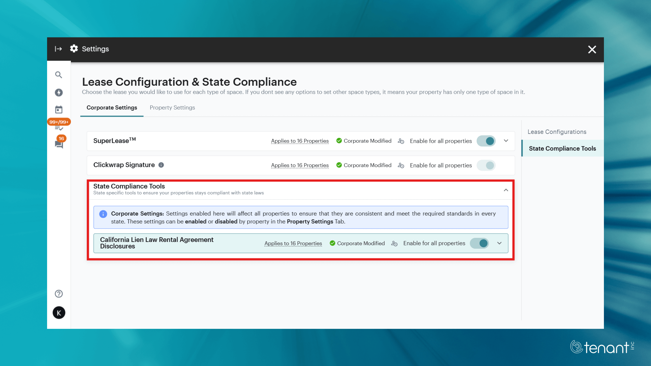 SB 709 Compliance Screenshot