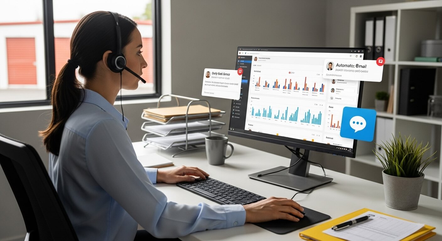 Self-Storage Employee Automating Lead Follow Up