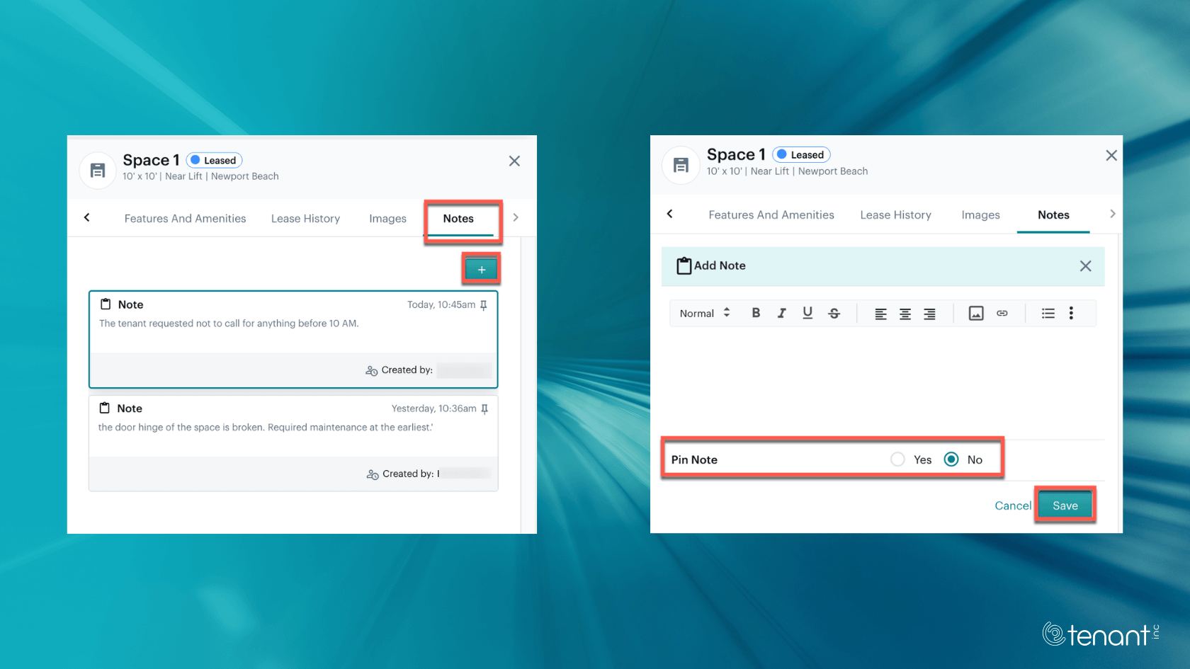 Notes on Spaces Screenshot