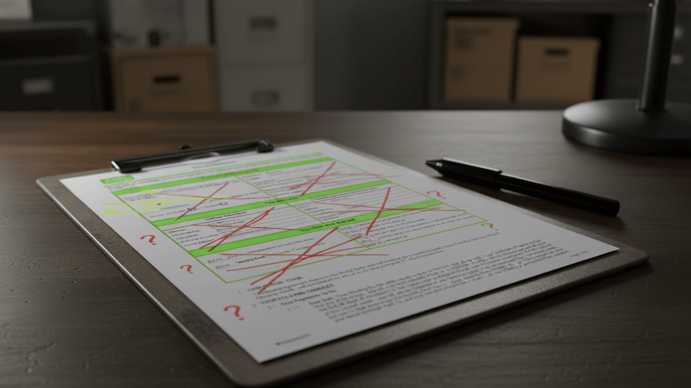 Static Self Storage Lease Document